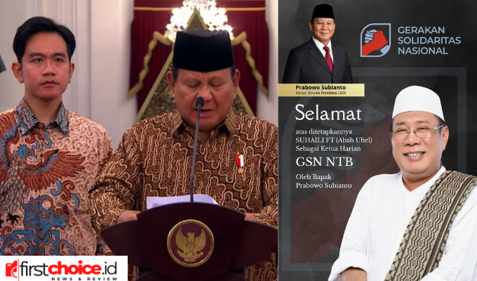 Presiden Prabowo Subianto akhirnya menunjuk HM Suhaili FT Sebagai Ketua Harian GDN NTB